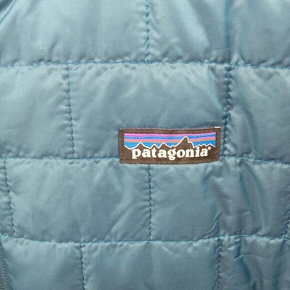 Patagonia Jacket Mens XXL Blue Nano Puff Primaloft Full Zip Quilted Lightweight - Picture 2 of 10